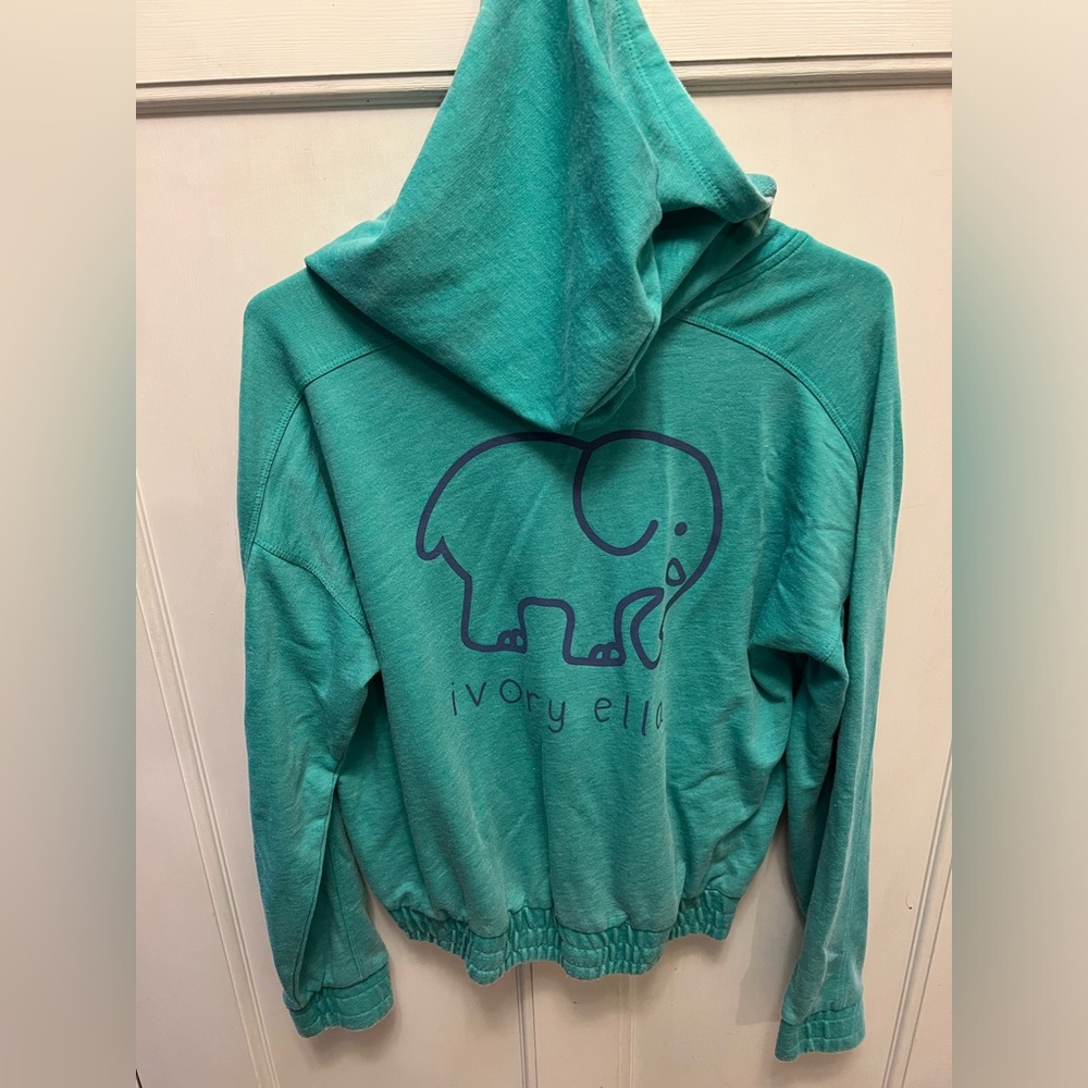 Ivory Ella Green Pullover Hoodie